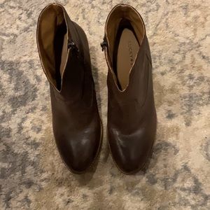 NWOT leather ankle boots